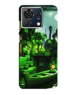 Чехол для ZTE Blade V50 Vita с картинкой «Minecraft лесной пейзаж»