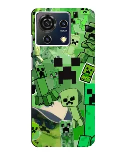 Чехол для ZTE Blade V50 Vita с картинкой «Криперы Minecraft»