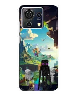 Чехол для ZTE Blade V50 Vita с картинкой «Эндермен в лесу»