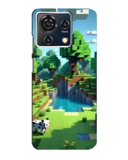 Чехол для ZTE Blade V50 Vita с картинкой «Minecraft летний день»