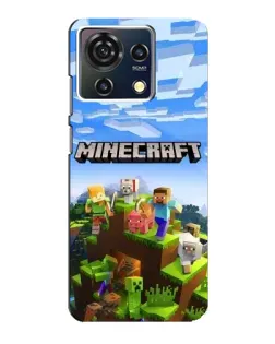Чехол для ZTE Blade V50 Vita с картинкой «Minecraft классический мир»