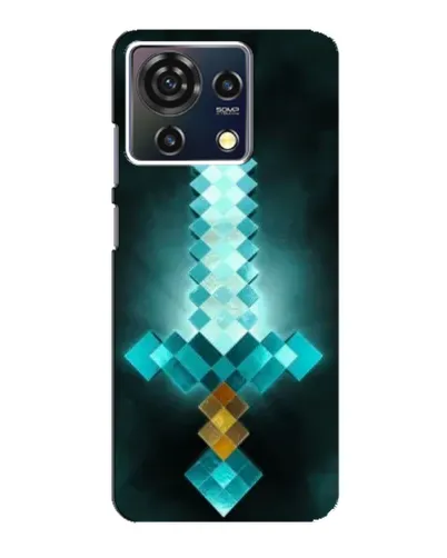 Чехол для ZTE Blade V50 Vita с картинкой «Алмазный меч неон» Чехол для ZTE Blade V50 Vita с картинкой «Алмазный меч неон»