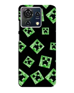 Чехол для ZTE Blade V50 Vita с картинкой «Паттерн с криперами»