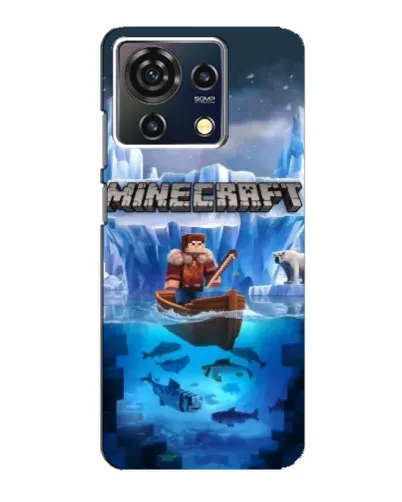 Чехол для ZTE Blade V50 Vita с картинкой «Minecraft ледяной мир» Чехол для ZTE Blade V50 Vita с картинкой «Minecraft ледяной мир»