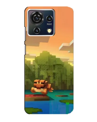 Чехол для ZTE Blade V50 Vita с картинкой «Майнкрафт закат солнца» Чехол для ZTE Blade V50 Vita с картинкой «Майнкрафт закат солнца»