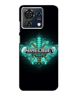 Чехол для ZTE Blade V50 Vita с картинкой «Minecraft Diamond лого»