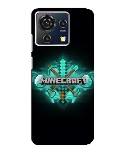 Чехол для ZTE Blade V50 Vita с картинкой «Minecraft Diamond лого» Чехол для ZTE Blade V50 Vita с картинкой «Minecraft Diamond лого»