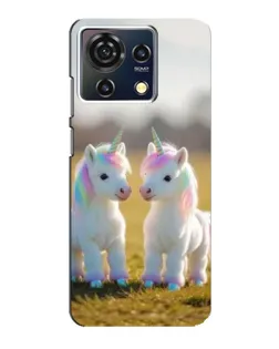 Чехол для ZTE Blade V50 Vita с картинкой «Пара единорогов»