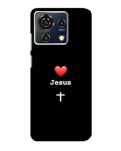 Чехол для ZTE Blade V50 Vita с картинкой «Сердце - Jesus»
