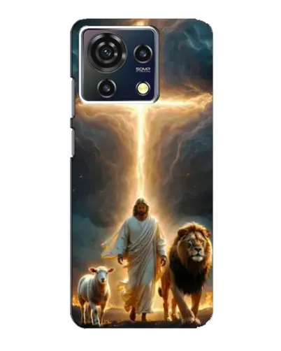Чехол для ZTE Blade V50 Vita с картинкой «Лев Иуды и Свет»