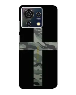 Чехол для ZTE Blade V50 Vita с картинкой «Милитари Крест»