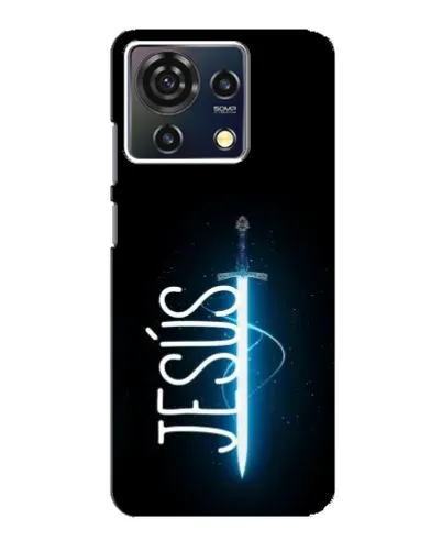 Чехол для ZTE Blade V50 Vita с картинкой «Меч Духа Jesus»