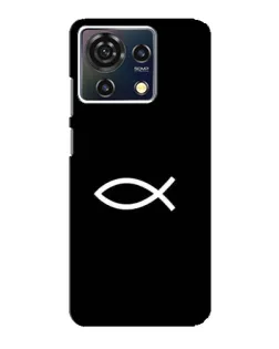Чехол для ZTE Blade V50 Vita с картинкой «Символ рыбы Jesus» Чехол для ZTE Blade V50 Vita с картинкой «Символ рыбы Jesus»
