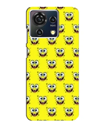 Чехол для ZTE Blade V50 Vita с картинкой «Паттерн Губка Боб» Чехол для ZTE Blade V50 Vita с картинкой «Паттерн Губка Боб»