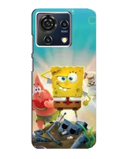 Чехол для ZTE Blade V50 Vita с картинкой «Спанч Боб победитель»