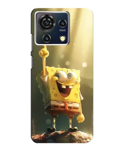Чехол для ZTE Blade V50 Vita с картинкой «Сияющий Спанч Боб» Чехол для ZTE Blade V50 Vita с картинкой «Сияющий Спанч Боб»