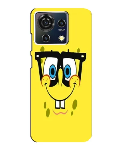 Чехол для ZTE Blade V50 Vita с картинкой «Минималистичный Спанч Боб» Чехол для ZTE Blade V50 Vita с картинкой «Минималистичный Спанч Боб»