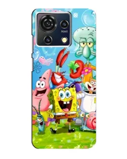 Чехол для ZTE Blade V50 Vita с картинкой «Губка Боб и друзья»