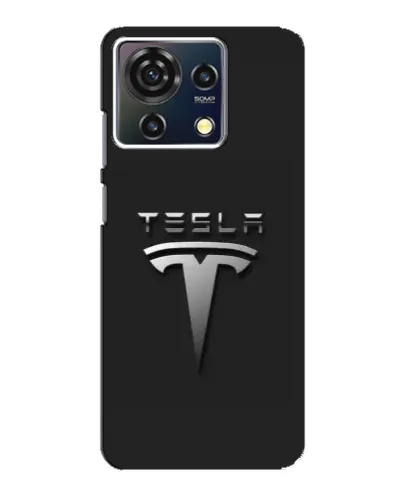 Чехол для ZTE Blade V50 Vita с картинкой «Стальной логотип Tesla» Чехол для ZTE Blade V50 Vita с картинкой «Стальной логотип Tesla»