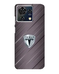 Чехол для ZTE Blade V50 Vita с картинкой «Металлическая текстура Tesla»