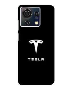 Чехол для ZTE Blade V50 Vita с картинкой «Tesla White Logo»