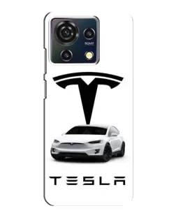 Чехол для ZTE Blade V50 Vita с картинкой «Tesla White Style»