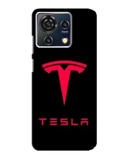 Чехол для ZTE Blade V50 Vita с картинкой «Tesla Red Logo»