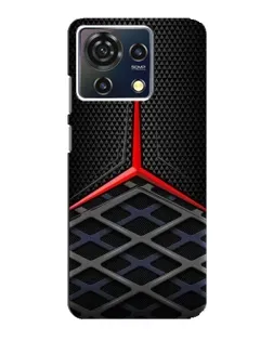 Чехол для ZTE Blade V50 Vita с картинкой «Mercedes Carbon Grid»