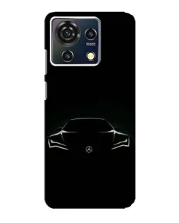 Чехол для ZTE Blade V50 Vita с картинкой «Mercedes — силуэт авто»