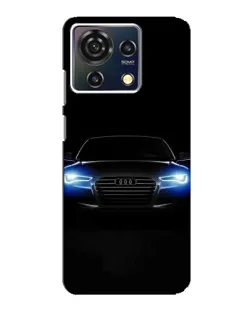 Чехол для ZTE Blade V50 Vita с картинкой «Audi в неоне»