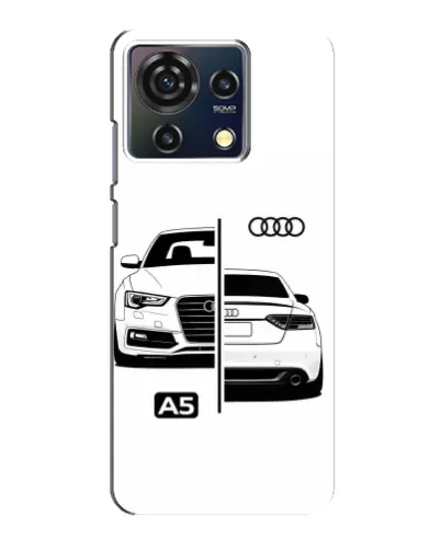 Чехол для ZTE Blade V50 Vita с картинкой «Audi — контрастный дизайн» Чехол для ZTE Blade V50 Vita с картинкой «Audi — контрастный дизайн»