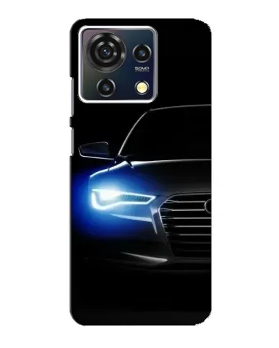 Чехол для ZTE Blade V50 Vita с картинкой «Неоновый взгляд Audi» Чехол для ZTE Blade V50 Vita с картинкой «Неоновый взгляд Audi»