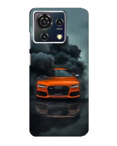 Чехол для ZTE Blade V50 Vita с картинкой «Audi в облаках дыма» Чехол для ZTE Blade V50 Vita с картинкой «Audi в облаках дыма»
