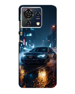 Чехол для ZTE Blade V50 Vita с картинкой «Ночной город и Audi»