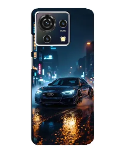 Чехол для ZTE Blade V50 Vita с картинкой «Ночной город и Audi» Чехол для ZTE Blade V50 Vita с картинкой «Ночной город и Audi»
