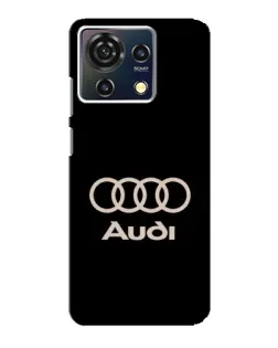 Чехол для ZTE Blade V50 Vita с картинкой «Audi — золотой логотип»