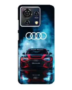 Чехол для ZTE Blade V50 Vita с картинкой «Audi Sport — неон»