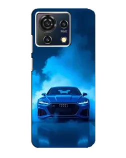 Чехол для ZTE Blade V50 Vita с картинкой «Audi — голубая энергия»