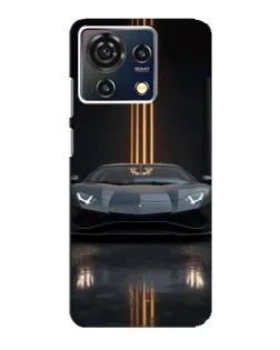 Чехол для ZTE Blade V50 Vita с картинкой «Lamborghini золотые линии»