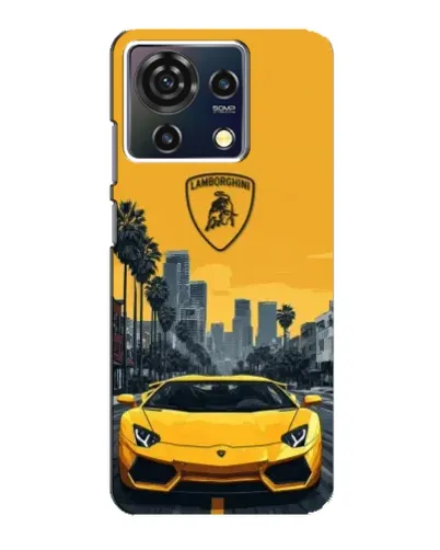 Чехол для ZTE Blade V50 Vita с картинкой «Желтый Lamborghini город» Чехол для ZTE Blade V50 Vita с картинкой «Желтый Lamborghini город»