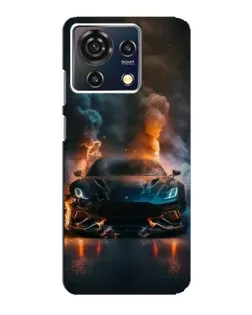 Чехол для ZTE Blade V50 Vita с картинкой «Lamborghini дымная эстетика»