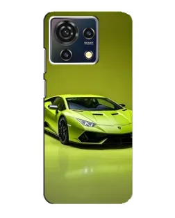 Чехол для ZTE Blade V50 Vita с картинкой «Салатовый Lamborghini Huracan»