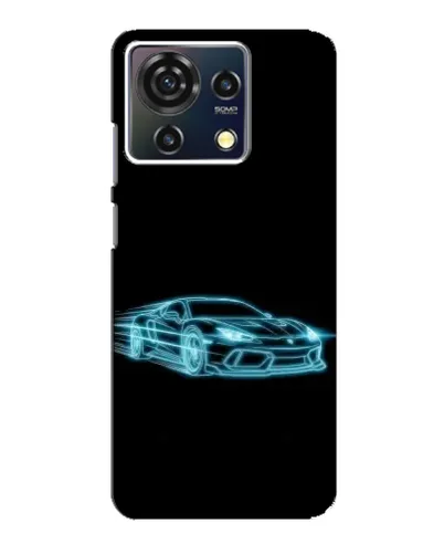 Чехол для ZTE Blade V50 Vita с картинкой «Неоновый контур Lamborghini» Чехол для ZTE Blade V50 Vita с картинкой «Неоновый контур Lamborghini»