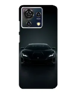 Чехол для ZTE Blade V50 Vita с картинкой «Черный Lamborghini Aventador»