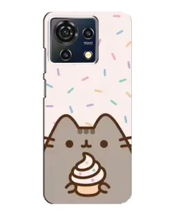 Чехол для ZTE Blade V50 Vita с картинкой «Пушин с кексом»