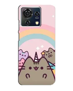 Чехол для ZTE Blade V50 Vita с картинкой «Единорог Pusheen»