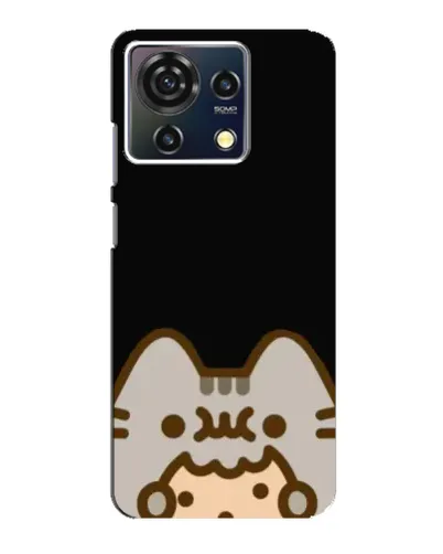 Чехол для ZTE Blade V50 Vita с картинкой «Пушин на черном»