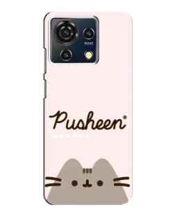 Чехол для ZTE Blade V50 Vita с картинкой «Pusheen логотип»