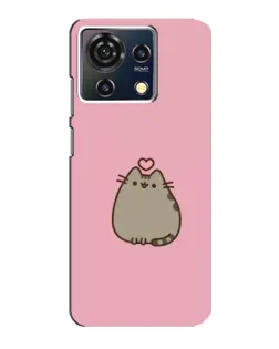 Чехол для ZTE Blade V50 Vita с картинкой «Pusheen сердце»