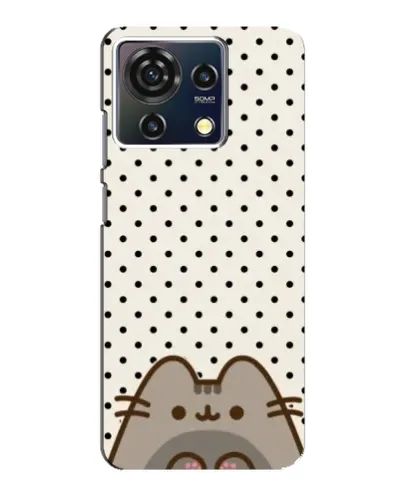 Чехол для ZTE Blade V50 Vita с картинкой «Пушин в горошек»